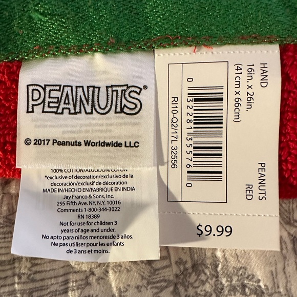 Peanuts Fingertip and Hand Towel - Picture 7 of 9